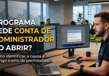 Programa pede conta de administrador ao abrir? Como identificar a causa e corrigir.